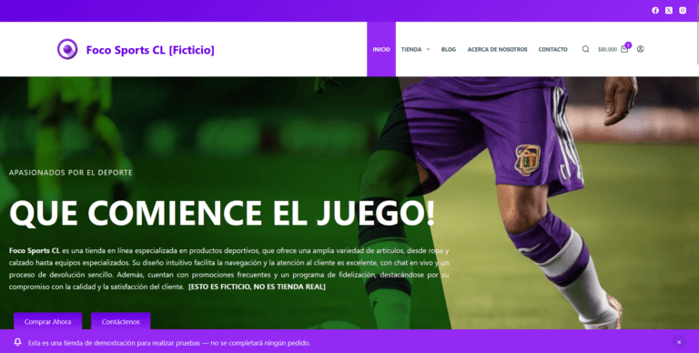 FocoSports TEST- Ecommerce